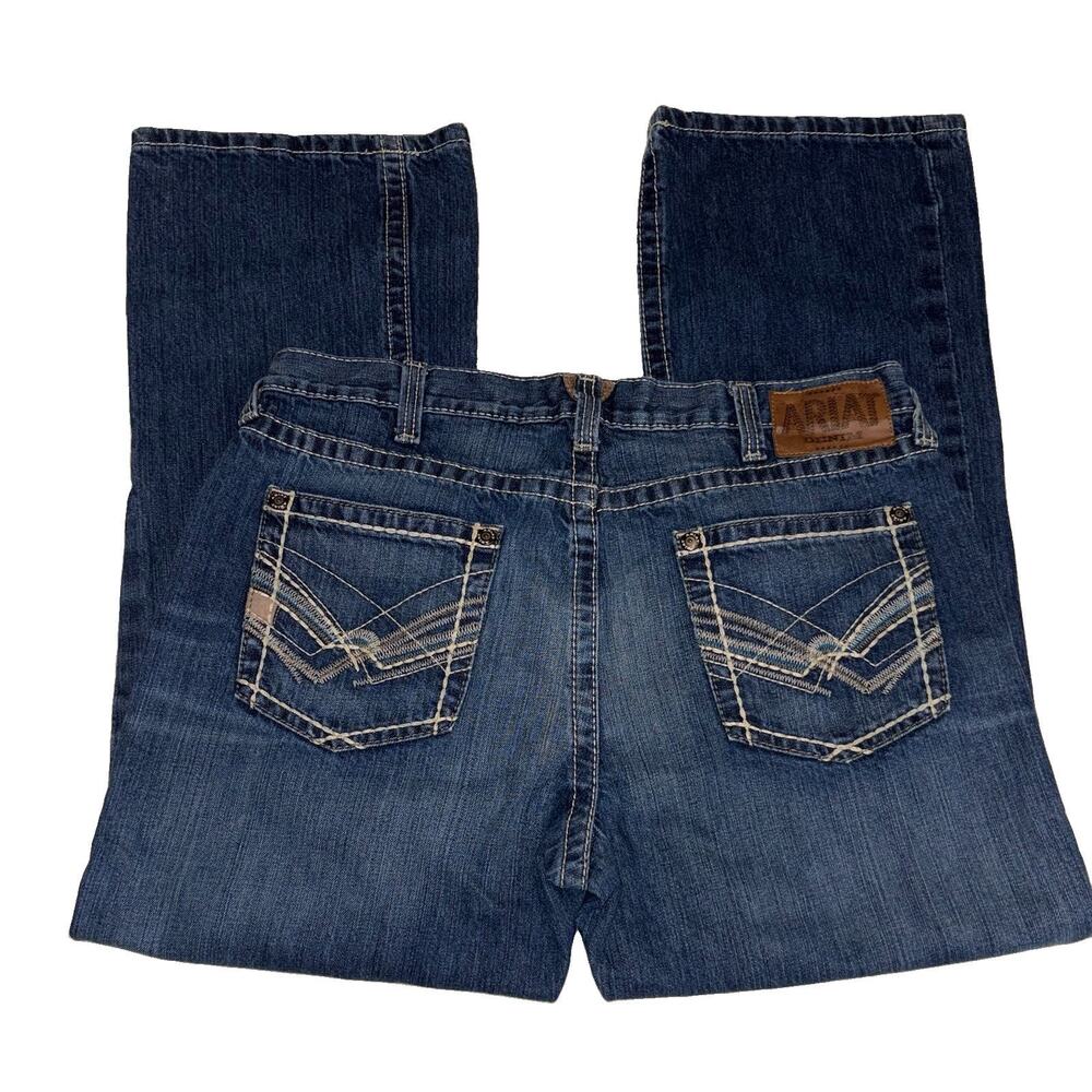 Ariat M5 Slim Boot Men’s Denim Jeans Blue Wash Size 36/30 Western Comfort